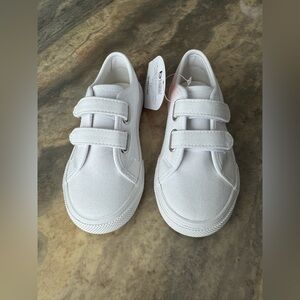 Wonder Nation White Canvas Sneakers Toddler Size 10T  NWT School Shoes